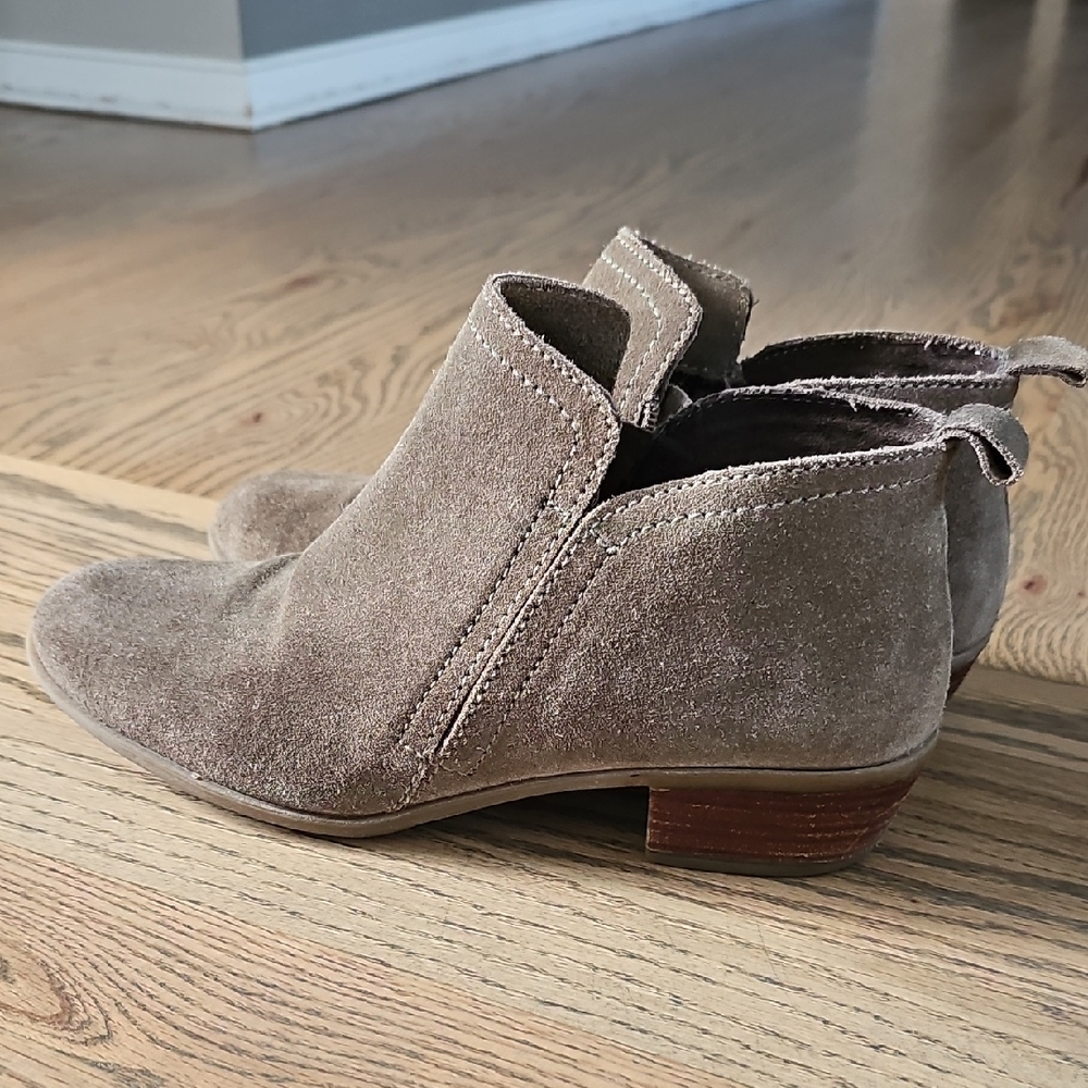 Diba Suede Ankle Booties - Brown